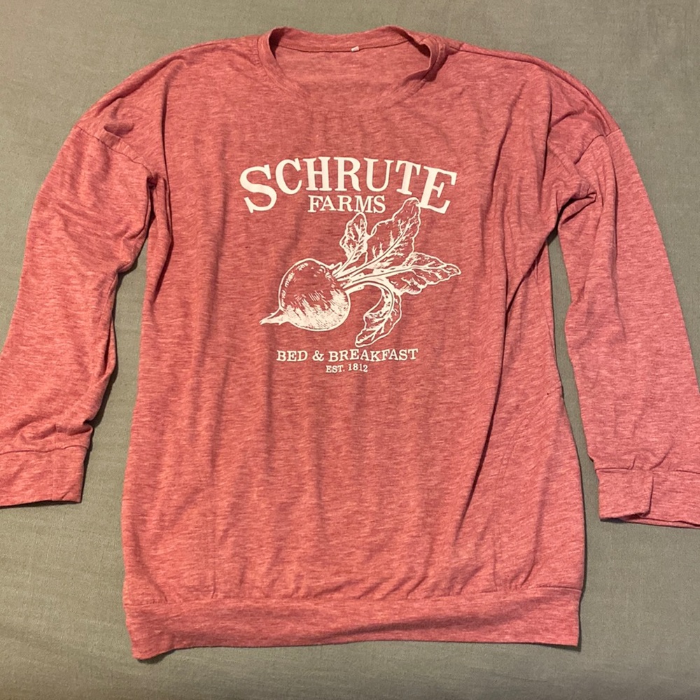 Schrute Farms Bed & Breakfast long sleeve tee, The Office merch